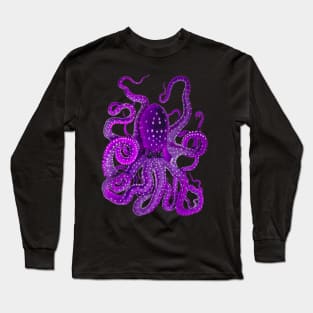 Purple Octopus Long Sleeve T-Shirt